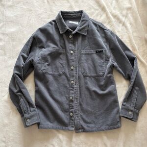 Zara Charcoal Ribbed Shirt